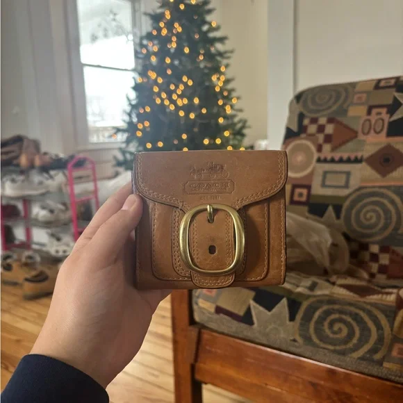Vintage brown leather coach wallet - Picture 7 of 10